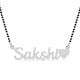 Handcrafted 925 Silver Personalized Mangalsutra Name Necklace